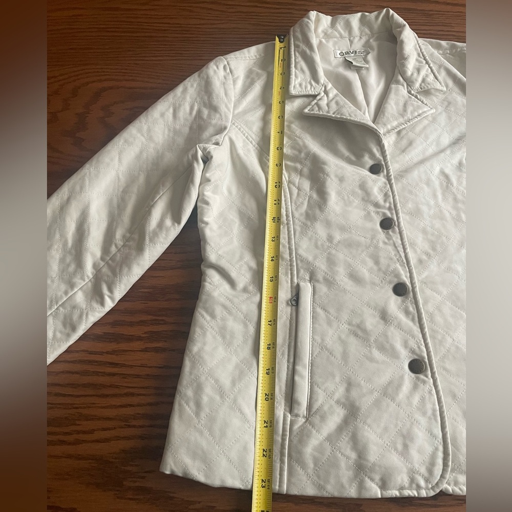 Orvis Women's Ivory Insulated Quilted Jacket Size MP - Picture 6 of 11